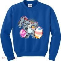 Dabbing Easter Bunny Kids Sweatshirt thumb 0