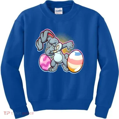 Dabbing Easter Bunny Kids Sweatshirt