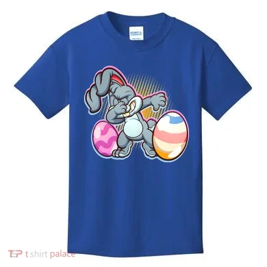 Dabbing Easter Bunny Kids T-Shirt