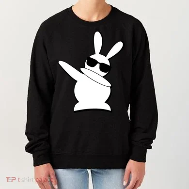 Dabbing Easter Bunny Waring Shades Women's Sweatshirt