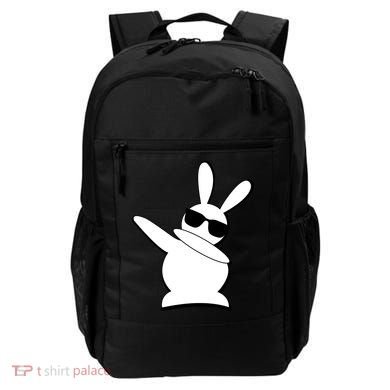 Dabbing Easter Bunny Waring Shades Backpack