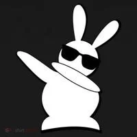 Dabbing Easter Bunny Waring Shades Bucket Hat thumb 4