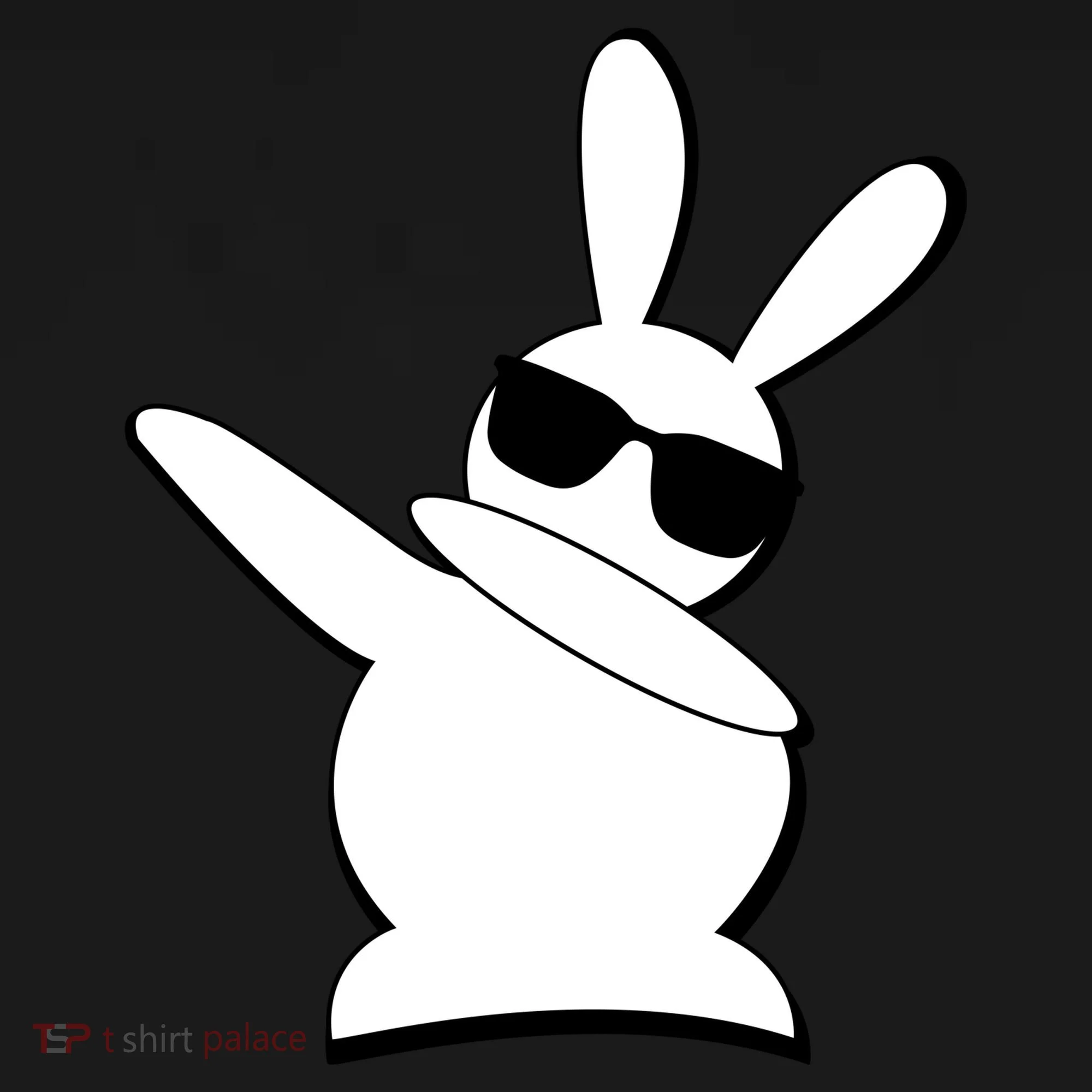 Dabbing Easter Bunny Waring Shades Bucket Hat