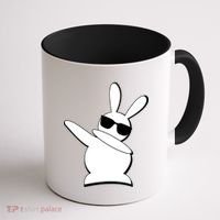 Dabbing Easter Bunny Waring Shades Coffee Mug thumb 1