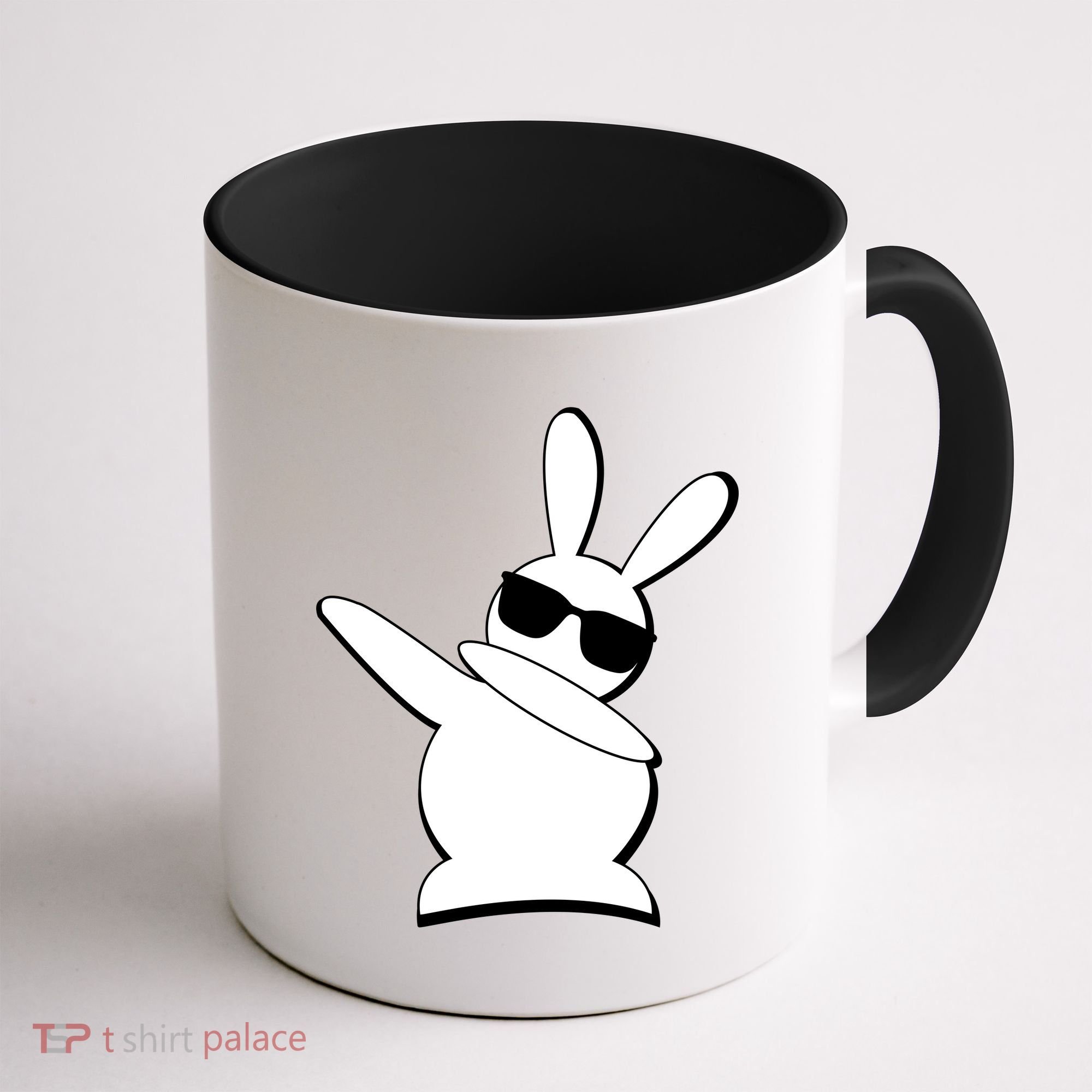 Dabbing Easter Bunny Waring Shades Coffee Mug