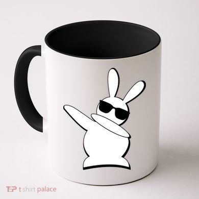 Dabbing Easter Bunny Waring Shades Coffee Mug