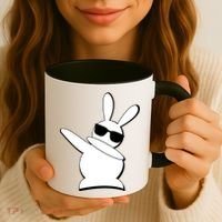 Dabbing Easter Bunny Waring Shades Coffee Mug thumb 3