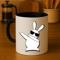 Dabbing Easter Bunny Waring Shades Coffee Mug thumb 4