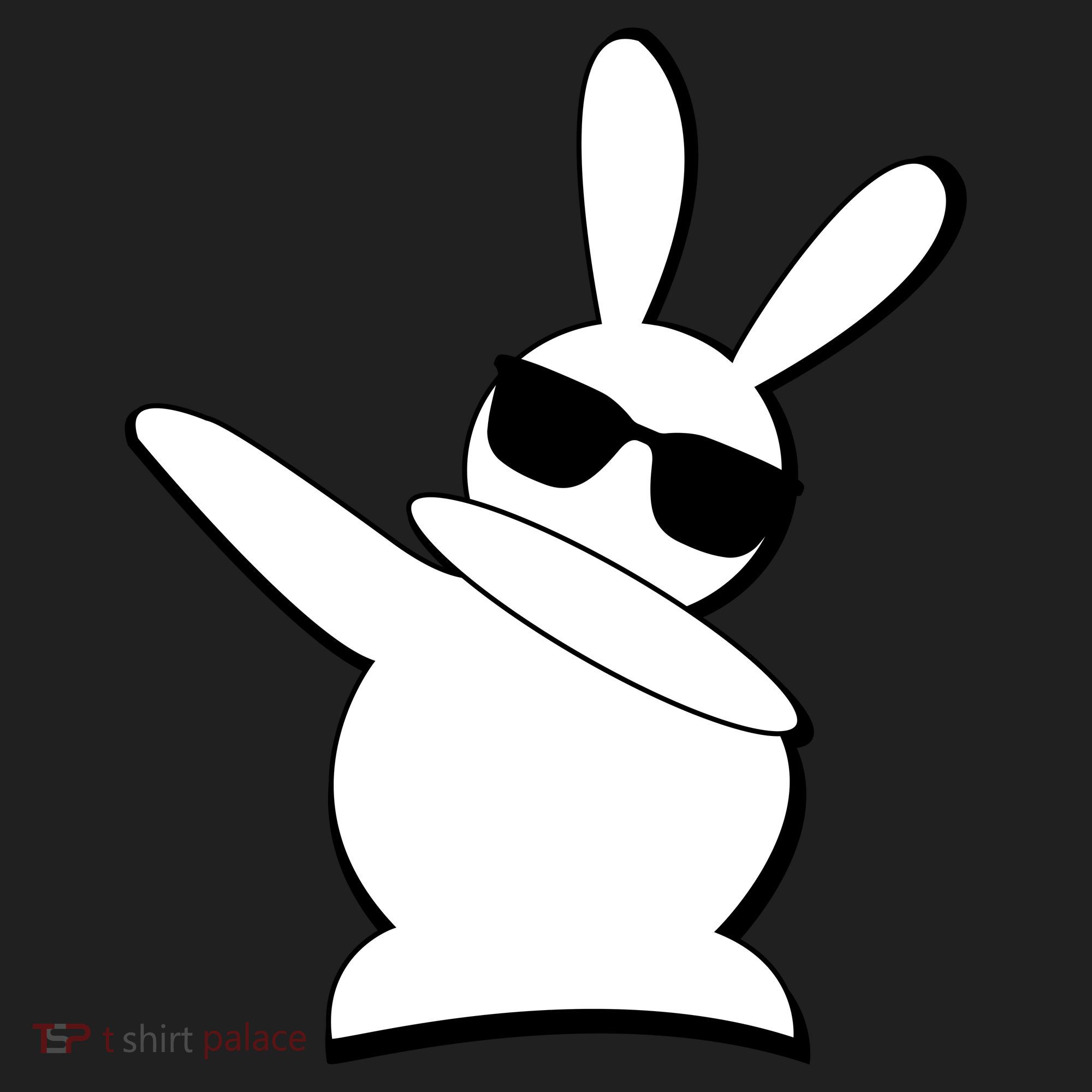 Dabbing Easter Bunny Waring Shades Beanie
