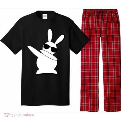 Dabbing Easter Bunny Waring Shades Pajama Set