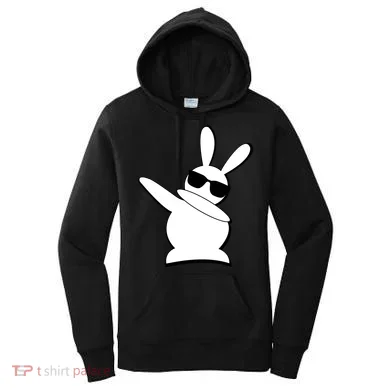 Dabbing Easter Bunny Waring Shades Women's Hoodie