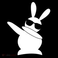 Dabbing Easter Bunny Waring Shades Women's Hoodie thumb 2