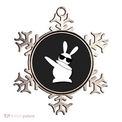 Dabbing Easter Bunny Waring Shades Ornament