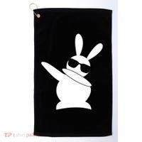 Dabbing Easter Bunny Waring Shades Golf Towel thumb 0