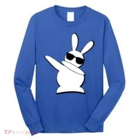 Dabbing Easter Bunny Waring Shades Long Sleeve Shirt thumb 0