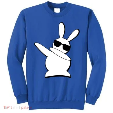 Dabbing Easter Bunny Waring Shades Sweatshirt