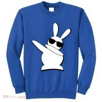 Dabbing Easter Bunny Waring Shades Sweatshirt thumb 0