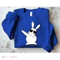 Dabbing Easter Bunny Waring Shades Sweatshirt thumb 2