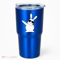 Dabbing Easter Bunny Waring Shades Tumbler thumb 0