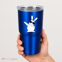 Dabbing Easter Bunny Waring Shades Tumbler thumb 2