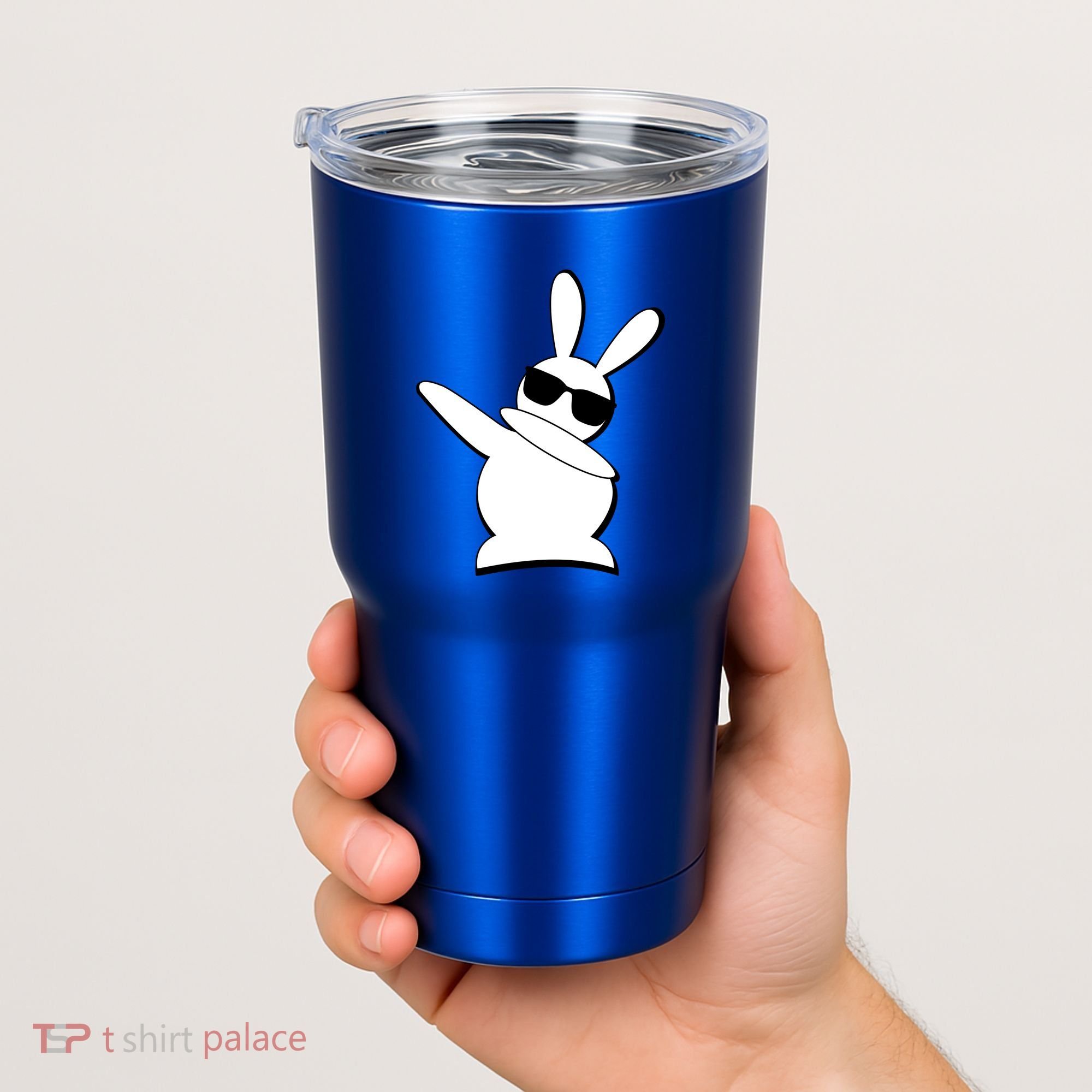 Dabbing Easter Bunny Waring Shades Tumbler