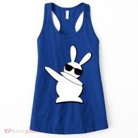 Dabbing Easter Bunny Waring Shades Women's Tank Top thumb 0