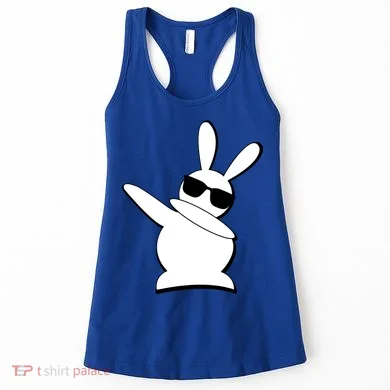 Dabbing Easter Bunny Waring Shades Women's Tank Top