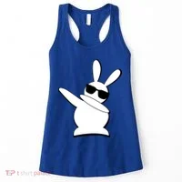 Dabbing Easter Bunny Waring Shades Women's Tank Top thumb 0