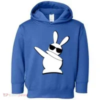 Dabbing Easter Bunny Waring Shades Toddler Hoodie thumb 0