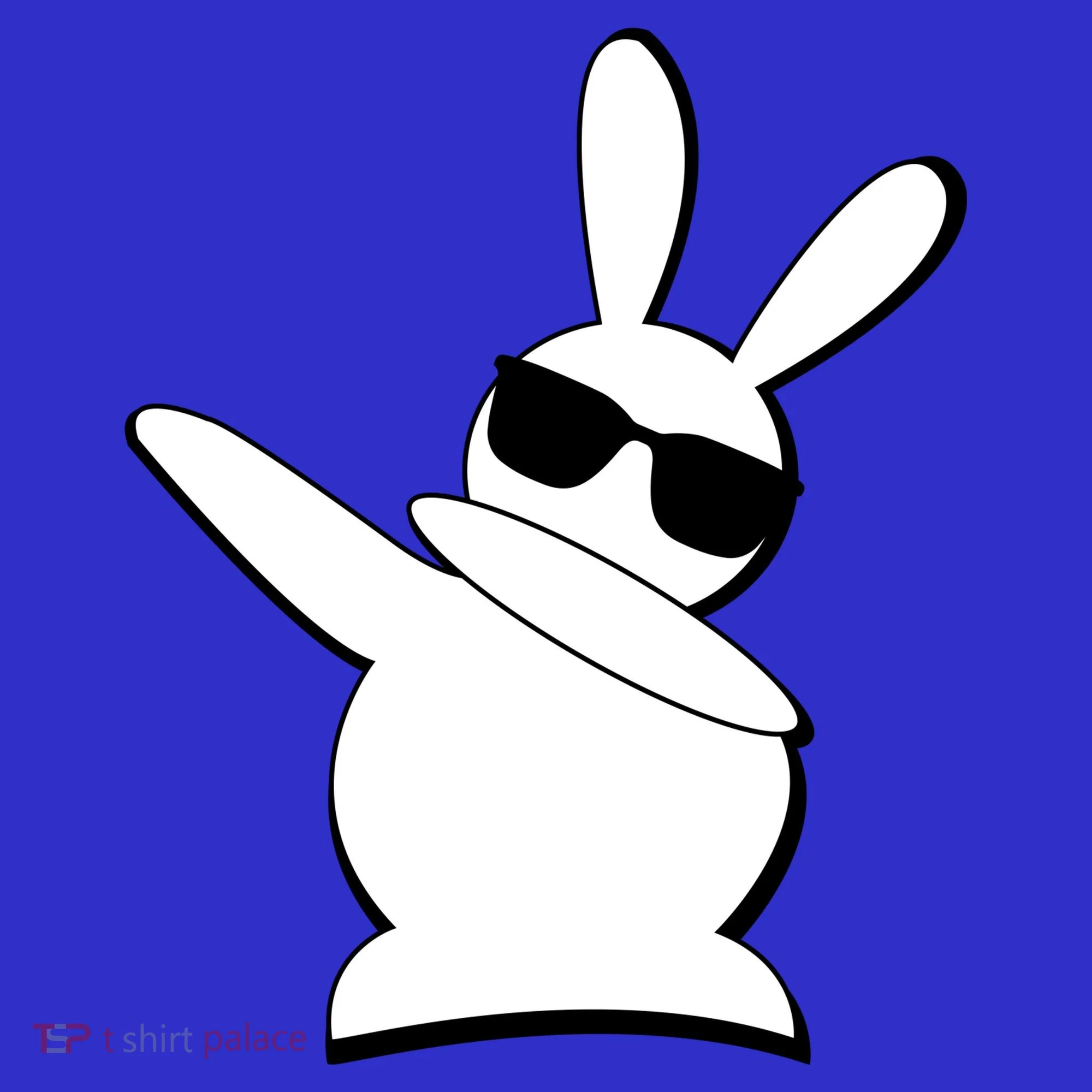 Dabbing Easter Bunny Waring Shades Toddler Hoodie