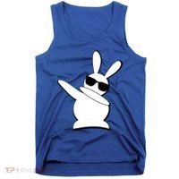 Dabbing Easter Bunny Waring Shades Tank Top thumb 0
