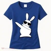 Dabbing Easter Bunny Waring Shades Women's T-Shirt thumb 0