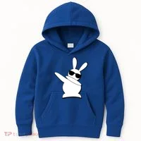 Dabbing Easter Bunny Waring Shades Kids Hoodie thumb 0