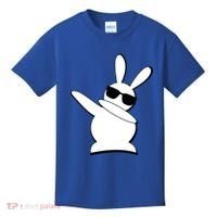 Dabbing Easter Bunny Waring Shades Kids T-Shirt thumb 0