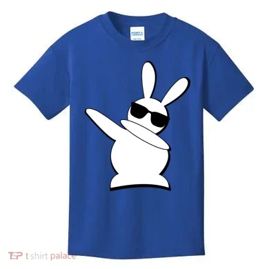 Dabbing Easter Bunny Waring Shades Kids T-Shirt