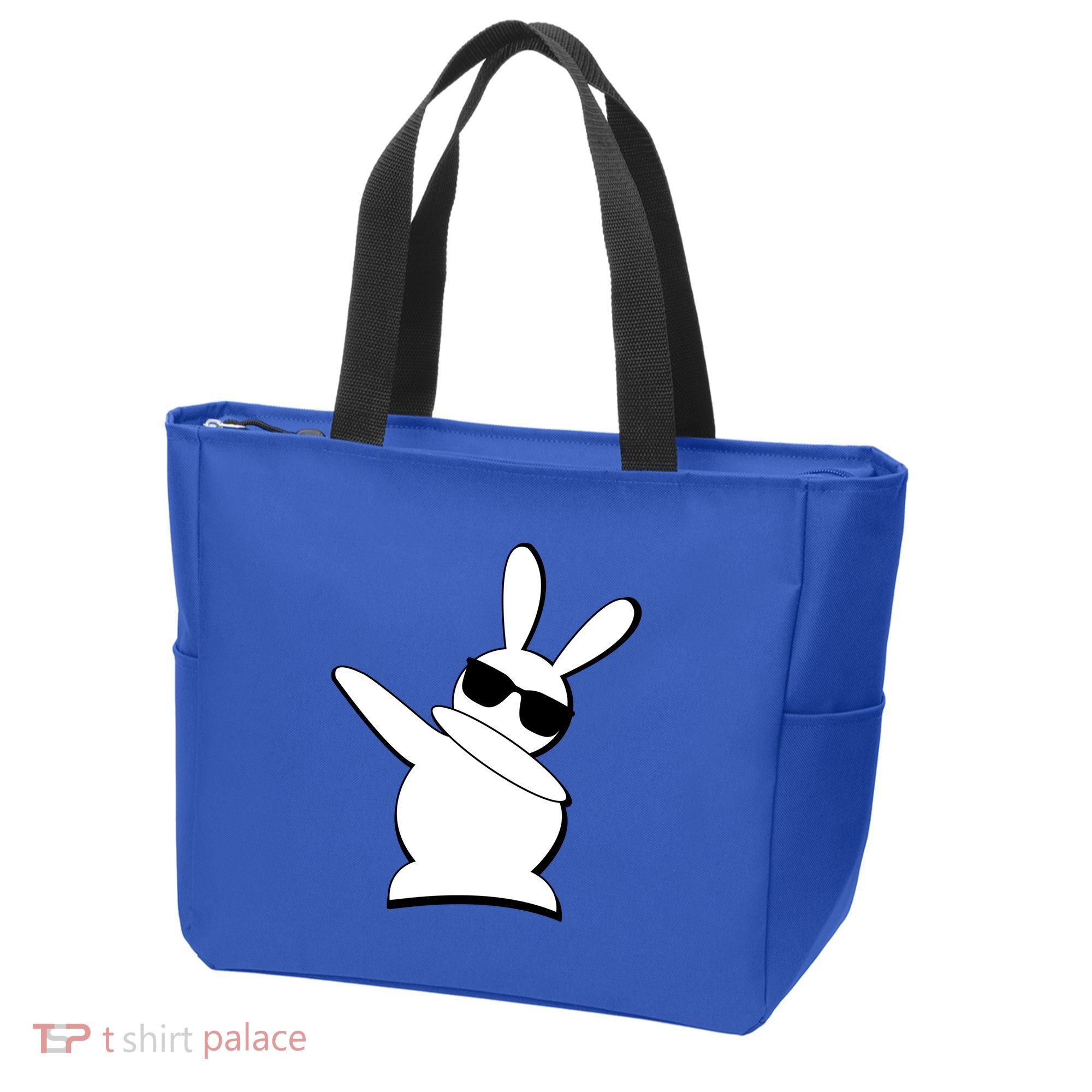 Dabbing Easter Bunny Waring Shades Tote Bag