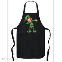 Dabbing Elf Christmas Santa Hat Apron thumb 0