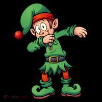 Dabbing Elf Christmas Santa Hat Apron thumb 3
