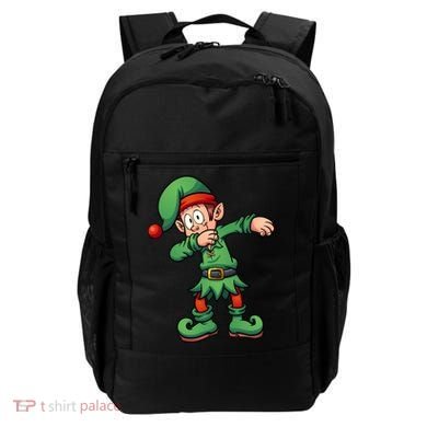 Dabbing Elf Christmas Santa Hat Backpack