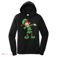 Dabbing Elf Christmas Santa Hat Women's Hoodie thumb 0