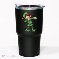 Dabbing Elf Christmas Santa Hat Tumbler thumb 0