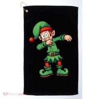 Dabbing Elf Christmas Santa Hat Golf Towel thumb 0