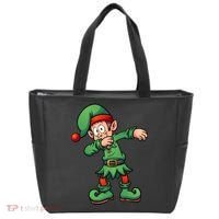 Dabbing Elf Christmas Santa Hat Tote Bag thumb 0