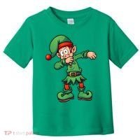 Dabbing Elf Christmas Santa Hat Toddler T-Shirt thumb 0