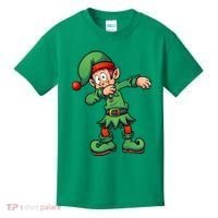 Dabbing Elf Christmas Santa Hat Kids T-Shirt thumb 0