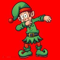 Dabbing Elf Christmas Santa Hat Santa Hat thumb 1