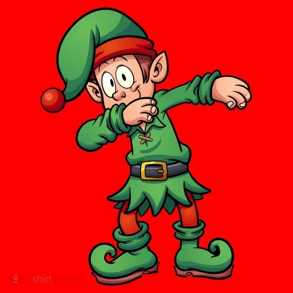 Dabbing Elf Christmas Santa Hat Santa Hat