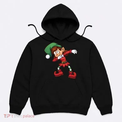 Dabbing Elf Cute Funny Christmas Hoodie