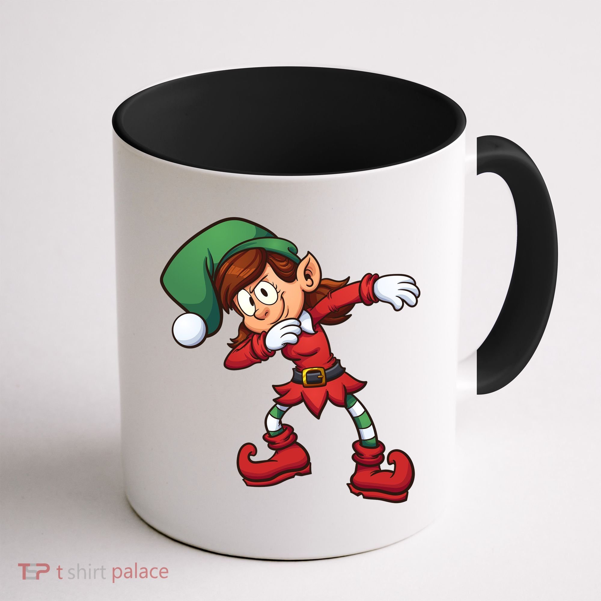 Dabbing Elf Cute Funny Christmas Coffee Mug