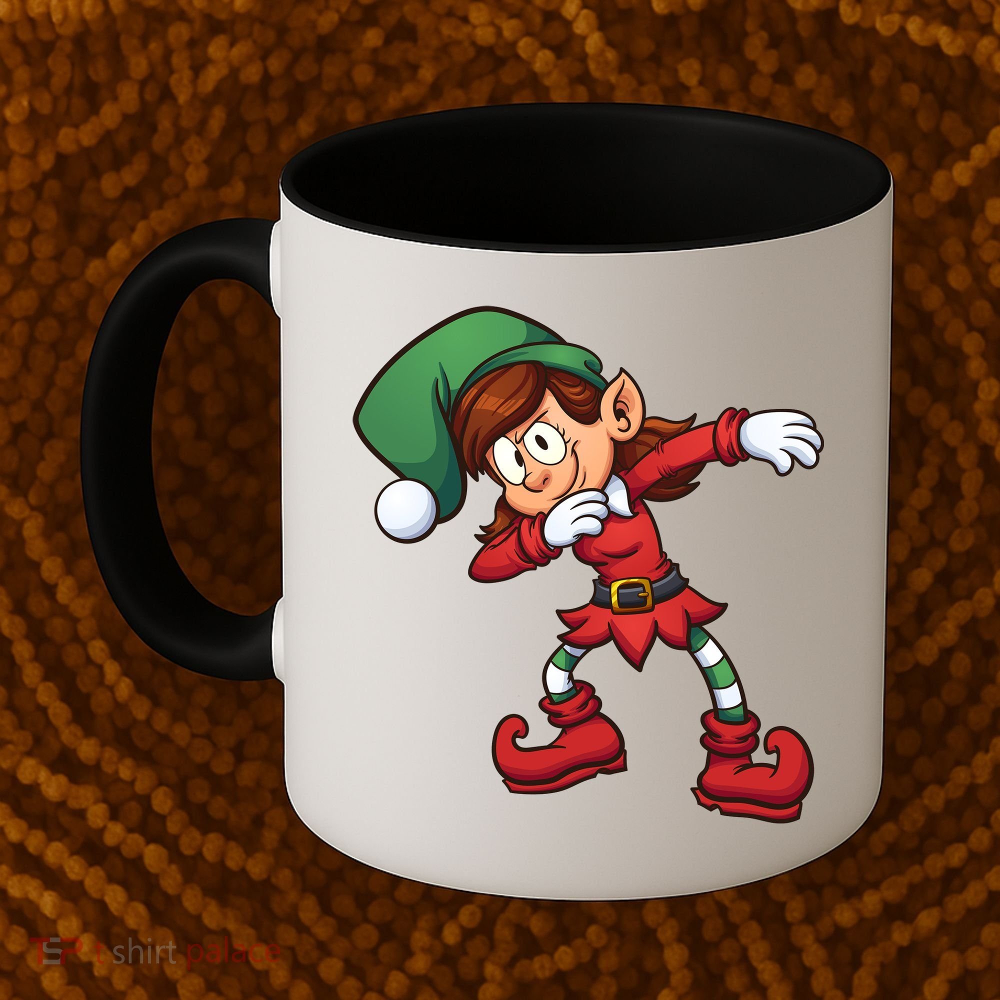 Dabbing Elf Cute Funny Christmas Coffee Mug
